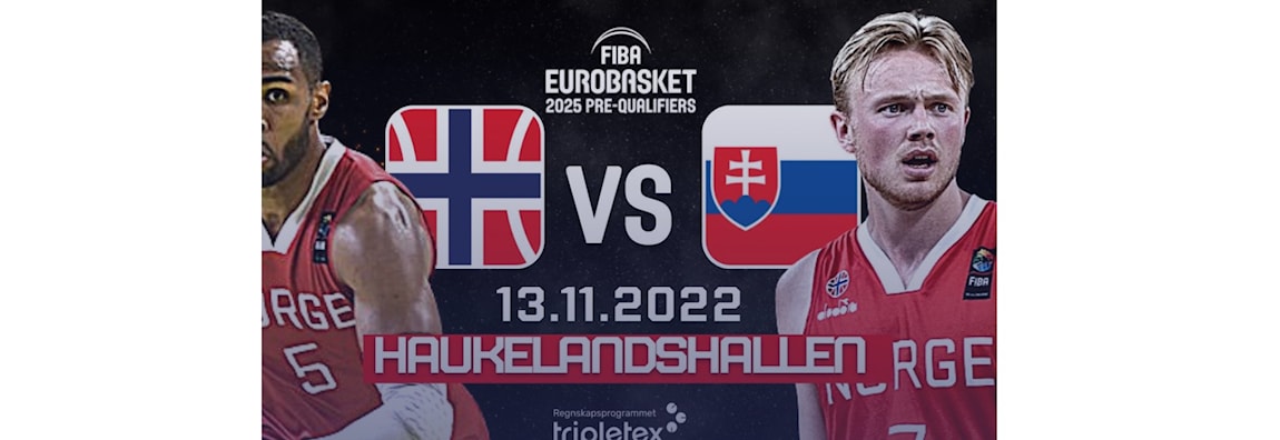 Stor skjerm visning av Norge vs Slovakia - (Heia Harald & co)